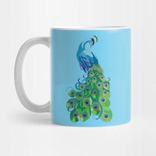 Peacock illustration Mug